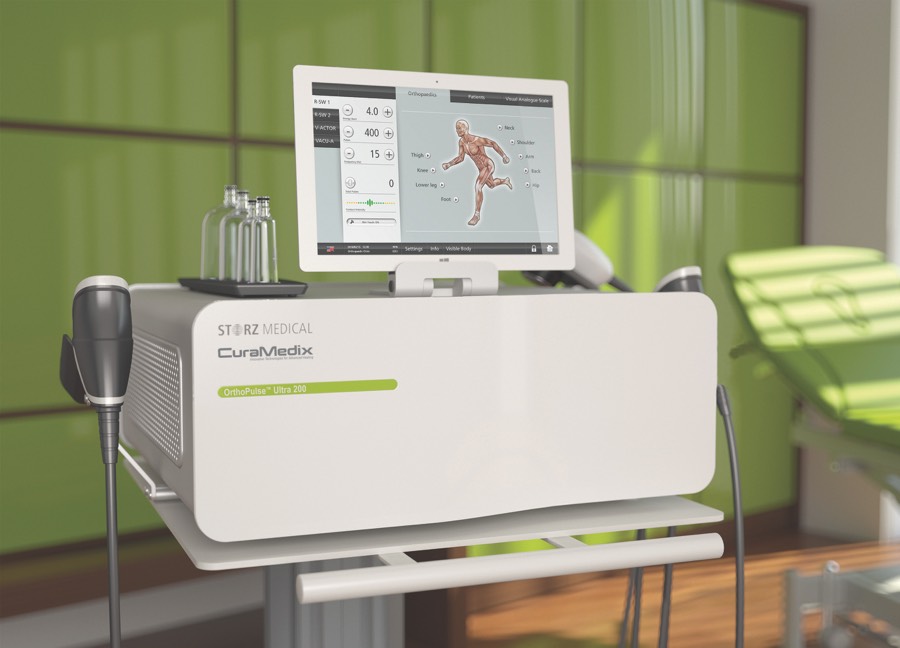 OrthoPulse Ultra 200 shockwave therapy device by CuraMedix